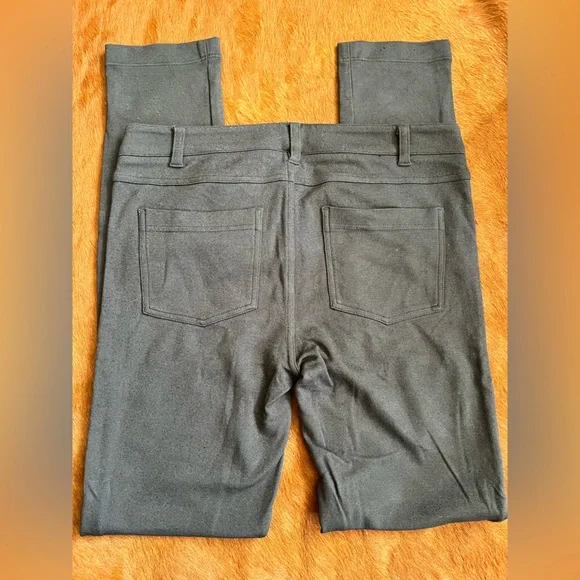 Vince ponte skinny stretch pants leggings size 2 charcoal grey pockets - Picture 3 of 8